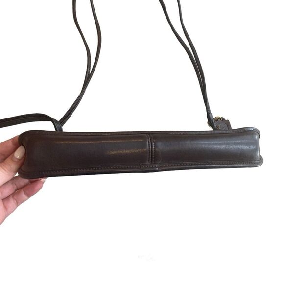 Vintage Coach Clutch Shoulder Bag Brown Full Grain‎ Leather Old Money Quiet Luxe - Picture 8 of 12